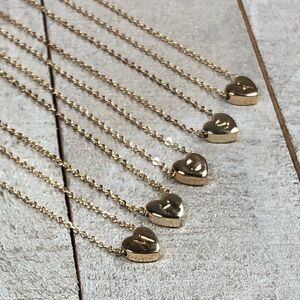 COPY - NEW 14k gold filled Initial Heart Necklace A-Z